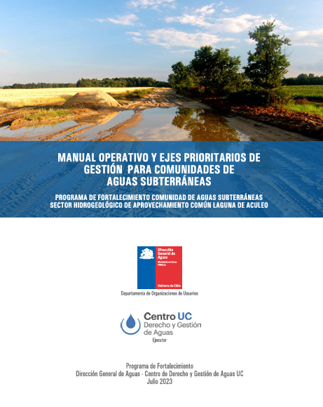 Manual operativo y ejes prioritarios de gestión para comunidades de aguas subterráneas
