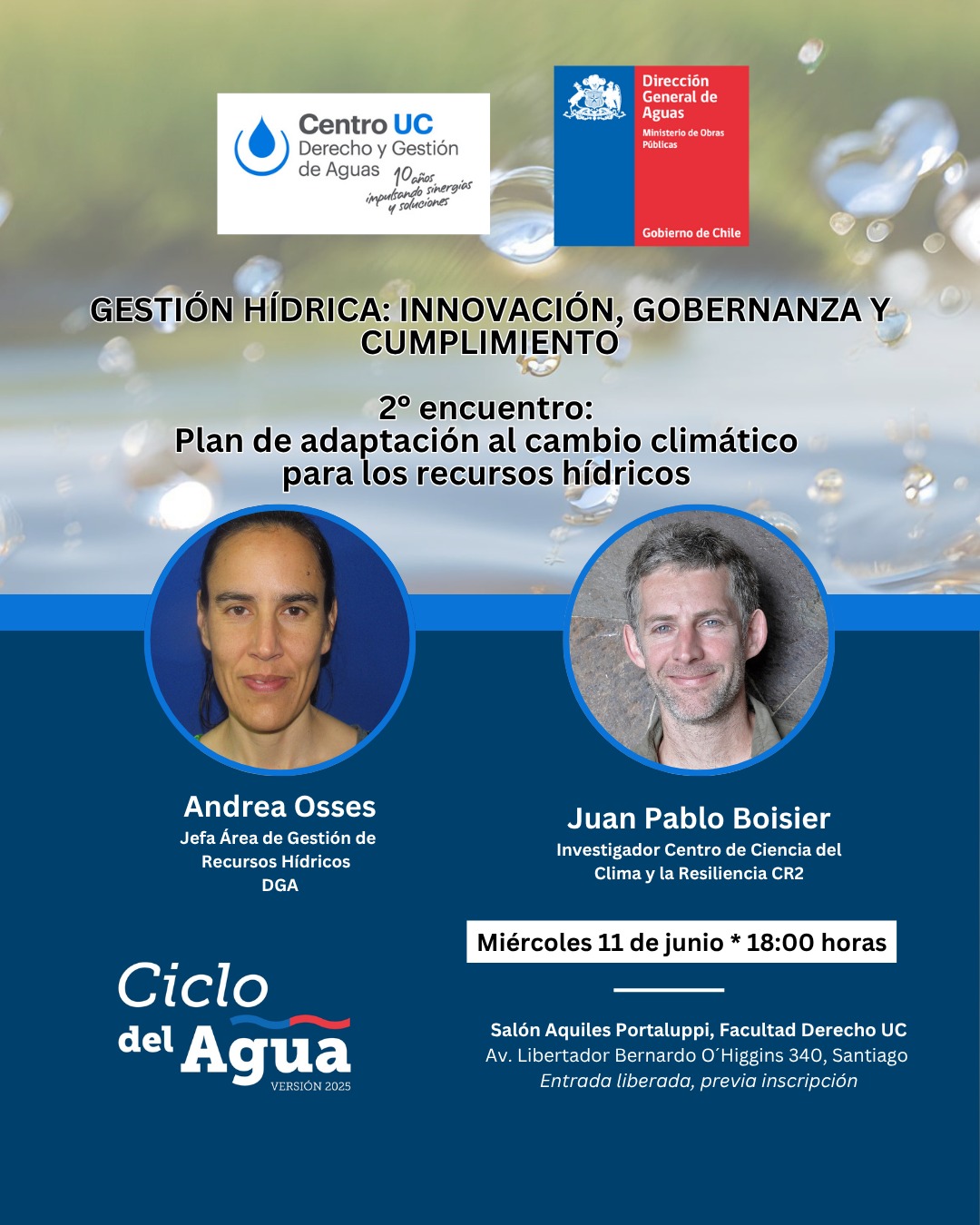 Ciclo del Agua 2025: Plan de adaptación al cambio climático para los recursos hídricos