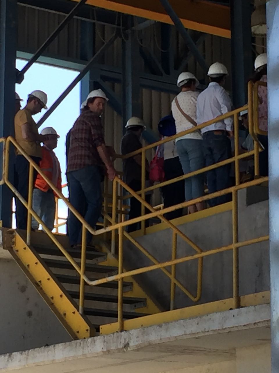 Visita a la planta de aguas servidas de Aguas Nuevo Sur y al Sistema de Captación de aguas Lluvias 